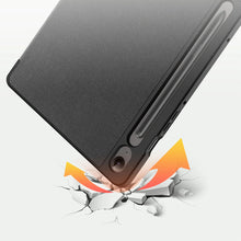 Заредете изображение във визуализатора на галерията – Dux Ducis Domo eco-leather case with stand for Samsung Tab S9 FE+ - black
