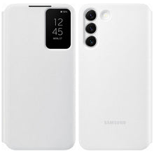 Заредете изображение във визуализатора на галерията – Samsung Smart Clear View Standing Cover Case Antibacterial Smart Flip Case Samsung Galaxy S22 + (S22 Plus) White (EF-ZS906CWEGEE)
