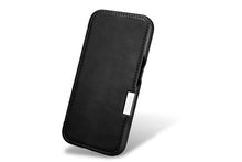 Заредете изображение във визуализатора на галерията – iPhone 15 Plus iCarer Oil Wax Premium Leather MagSafe Compatible Leather Case - Black
