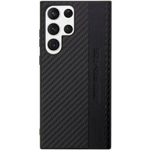 Заредете изображение във визуализатора на галерията – AMG AMHCS23LBLSCA S23 Ultra S918 black/black hardcase Carbon Stripe&amp;Embossed

