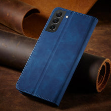 Заредете изображение във визуализатора на галерията – Magnet Fancy Case for Samsung Galaxy A54 5G Cover with Flip Stand Wallet blue
