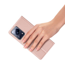 Заредете изображение във визуализатора на галерията – Dux Ducis Skin Pro Case for Xiaomi 13 Lite Flip Card Wallet Stand Pink
