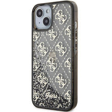 Заредете изображение във визуализатора на галерията – Original faceplate case GUESS GUHCP14XLC4PSGU for iPhone 14 PRO MAX (Liquid Glitter 4G Translucent / purple)
