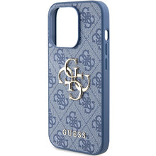 Заредете изображение във визуализатора на галерията – Original Case GUESS hardcase 4G Big Metal Logo GUHCP15L4GMGBL for Iphone 15 Pro blue
