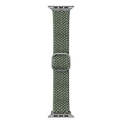 UNIQ pasek Aspen Apple Watch 40/38/41mm Series 4/5/6/7/8/SE/SE2 Braided zielony/cypress green