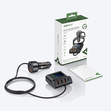 Заредете изображение във визуализатора на галерията – Acefast B11 138W USB-A USB-C Car Charger with 6 Ports - Black
