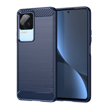 Заредете изображение във визуализатора на галерията – Carbon Case for Xiaomi Poco F4 5G flexible silicone carbon cover blue

