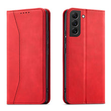 Заредете изображение във визуализатора на галерията – Magnet Fancy Case for Samsung Galaxy S23+ flip cover wallet stand red
