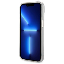 Заредете изображение във визуализатора на галерията – Original Pouch KARL LAGERFELD  Ikonik Karl Lagerfeld KLHCP14SHNIKTCT for Iphone 14 transparent
