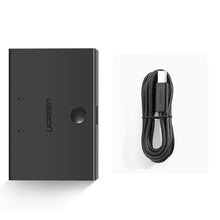 Заредете изображение във визуализатора на галерията – Ugreen switch switch 2xUSB-B - USB-A black (30345)
