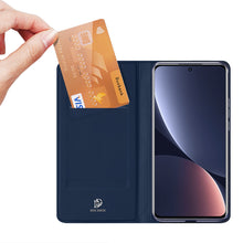 Заредете изображение във визуализатора на галерията – Dux Ducis Skin Pro case Xiaomi 13 Pro cover with flip card wallet stand blue
