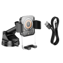 Заредете изображение във визуализатора на галерията – Borofone Car holder BH210 Riley with induction charging to dashboard black

