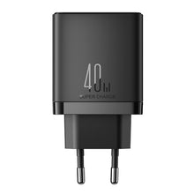 Заредете изображение във визуализатора на галерията – Joyroom JR-TCF09 fast charger 2x USB-C 40W - black
