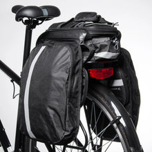 Заредете изображение във визуализатора на галерията – Wozinsky WBB36BK 27L bicycle bag - black
