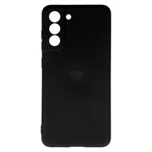 Заредете изображение във визуализатора на галерията – Vennus Silicone Heart Case for Samsung Galaxy S21 FE design 1 black
