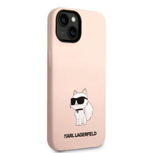 Заредете изображение във визуализатора на галерията – Karl Lagerfeld KLHCP14MSNCHBCP iPhone 14 Plus 6.7" hardcase pink/pink Silicone Choupette
