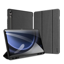 Заредете изображение във визуализатора на галерията – Dux Ducis Domo eco-leather case with stand for Samsung Tab S9 FE+ - black
