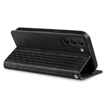 Заредете изображение във визуализатора на галерията – Magnet Strap Case for Samsung Galaxy A23 5G Flip Wallet Mini Lanyard Stand Black
