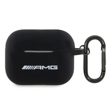 Заредете изображение във визуализатора на галерията – Original AMG Case Silicone White Logo AMAP2RBK for AirPods Pro 2 cover Black
