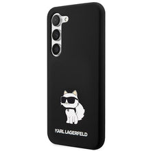 Заредете изображение във визуализатора на галерията – Karl Lagerfeld KLHCS23MSNCHBCK S23+ S916 hardcase black/black Silicone Choupette
