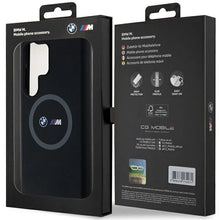 Заредете изображение във визуализатора на галерията – BMW M Silicone Printed Ring MagSafe case for Samsung Galaxy S24 Ultra - black
