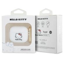 Заредете изображение във визуализатора на галерията – Hello Kitty Silicone 3D Kitty Head case for AirPods 3 - white
