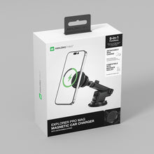 Заредете изображение във визуализатора на галерията – Amazing Thing Car holder Explorer Pro Mag with Magsafe charger TP15WMB to dashboard and air vent black
