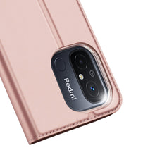 Заредете изображение във визуализатора на галерията – Dux Ducis Skin Pro Case For Xiaomi Redmi 11A / Poco C55 / Redmi 12C Cover Flip Card Wallet Stand Pink
