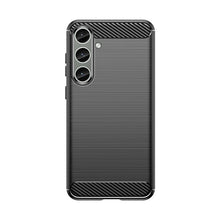 Заредете изображение във визуализатора на галерията – Case for Carbon Case Samsung Galaxy S24+ flexible silicone carbon cover - black
