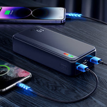 Заредете изображение във визуализатора на галерията – Joyroom power bank 30000mAh Dazzling Series 12W black (JR-T018)
