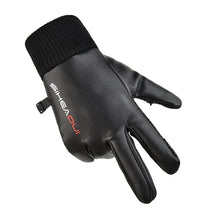 Заредете изображение във визуализатора на галерията – Men's insulated, anti-slip telephone gloves - black
