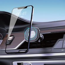 Заредете изображение във визуализатора на галерията – Aluminum alloy + silicon magnetic car mount phone holder Black
