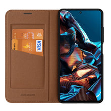Заредете изображение във визуализатора на галерията – Dux Ducis Skin X2 Case For Xiaomi Redmi Note 12 Pro / Poco X5 Pro 5G Cover Flip Wallet Stand Brown

