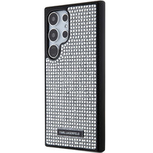 Заредете изображение във визуализатора на галерията – Karl Lagerfeld Rhinestone Metal Logo case for Samsung Galaxy S24 Ultra - silver
