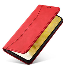 Заредете изображение във визуализатора на галерията – Magnet Fancy Case for Samsung Galaxy S23 flip cover wallet stand red
