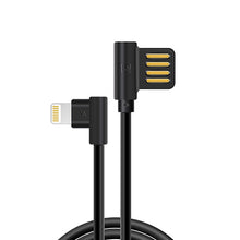 Заредете изображение във визуализатора на галерията – REMAX cable Axe RC-083i - USB to Lightning - Iphone 5/SE/6/6S/7/8/X angled 1,8 meter Black
