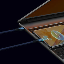 Заредете изображение във визуализатора на галерията – Baseus Glimmer Series cable with fast charging USB-C 480Mb/s PD 100W 1m blue
