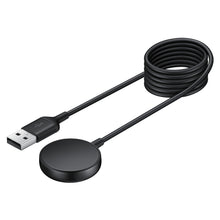 Заредете изображение във визуализатора на галерията – Samsung wireless charger for Galaxy Watch Active / Active 2 / Watch 3 / Watch 4 black (EP-OR825BBEGWW)
