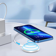 Заредете изображение във визуализатора на галерията – MagSafe Choetech T603-F inductive charger with holder - white
