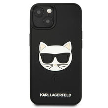 Заредете изображение във визуализатора на галерията – Karl Lagerfeld KLHCP13MCH3DBK 13 6,1" czarny/black hardcase 3D Rubber Choupette
