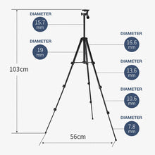 Заредете изображение във визуализатора на галерията – Phone tripod 3120 with bluetooth remote control
