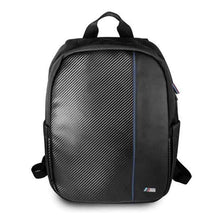 Заредете изображение във визуализатора на галерията – Backpack for laptop / tablet / notebook 16" bmw bmbpco15capnbk black carbon navy stripe - TopMag
