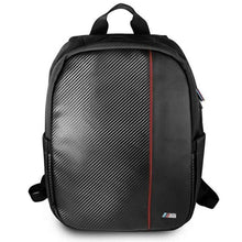 Заредете изображение във визуализатора на галерията – Backpack for laptop / tablet / notebook 16" bmw bmbpco15caprbk black carbon red stripe - TopMag
