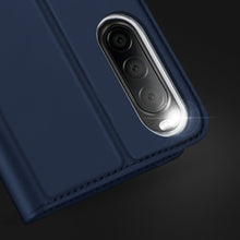 Заредете изображение във визуализатора на галерията – Dux Ducis Skin Pro Case for Sony Xperia 10 V Flip Card Wallet Stand Black
