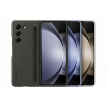 Заредете изображение във визуализатора на галерията – Silicone case for Samsung Galaxy Z Fold 5 Slim Case + stylus - black

