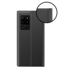 Заредете изображение във визуализатора на галерията – Sleep Case Bookcase Type Case with Smart Window for Samsung Galaxy Note 20 Ultra blue

