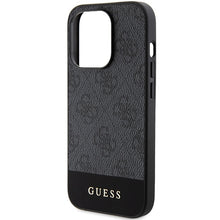 Заредете изображение във визуализатора на галерията – Original Case GUESS hardcase 4G Stripe Collection GUHCP15LG4GLGR for Iphone 15 Pro grey
