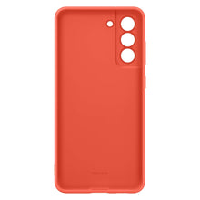 Заредете изображение във визуализатора на галерията – Samsung Silicone Cover Rubber Silicone Cover Case for Samsung Galaxy S21 FE Coral (EF-PG990TPE)
