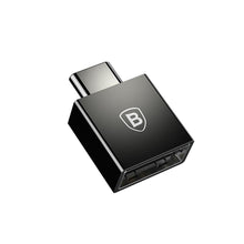 Заредете изображение във визуализатора на галерията – Baseus адаптер type c male към usb female converter 2.4a черен catjq-b01 - TopMag
