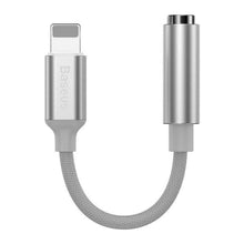 Заредете изображение във визуализатора на галерията – Baseus adaptor audio/hf от iphone lightning 8-pin към jack 3,5mm female бял call3-02 - TopMag
